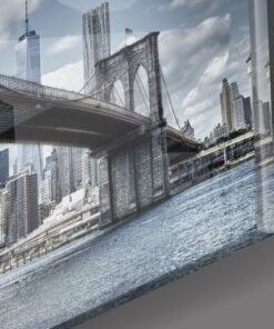 Alternative view of Brooklyn Bridge Glasschilderij