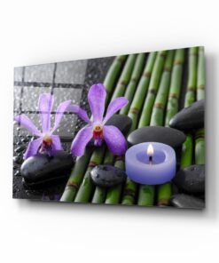 Ontspannen Spa Glasschilderij