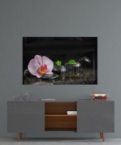 Glasschilderij Ontspannen Spa