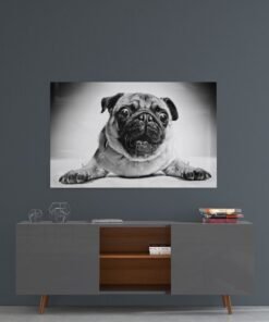 Hond Glasschilderij