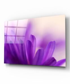 Bloem Paars Glasschilderij