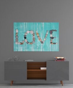 Love Stenen Glasschilderij