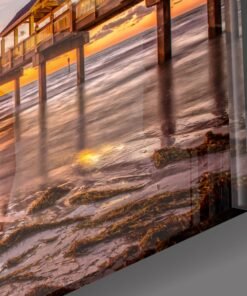 Alternative view of Glasschilderij Zee Houten Pier
