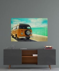 Volkswagen Busje Glasschilderij