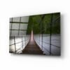 Houten Rivier Natuur Glasschilderij