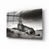 Dieren Glasschilderij Leeuwin