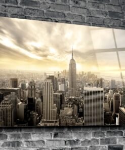 Glasschilderij Stad New York - Afbeelding 3