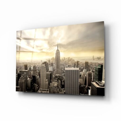 Glasschilderij Stad New York