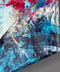 Alternative view of Glasschilderij Abstract Kleuren