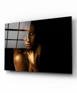 Vrouw Portret Glasschilderij