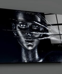 Portret Vrouw Glasschilderij - Afbeelding 3