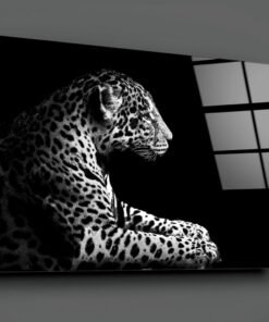 Luipaard Dieren Glasschilderij - Afbeelding 3
