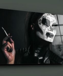Vrouw portret Glasschilderij - Afbeelding 3