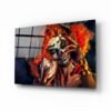 Enge Clown Glasschilderij