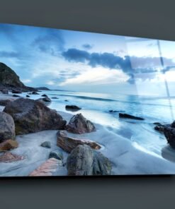 Stenen Op Het Strand Glasschilderij - Afbeelding 3