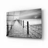 Houten Pier Glasschilderij