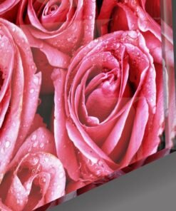 Alternative view of Roze Rozen Glasschilderij