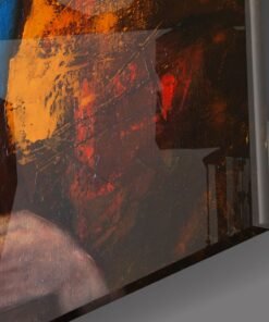 Alternative view of Abstract Vrouw Glasschilderij