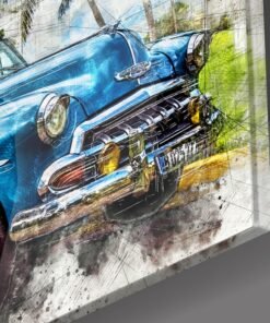 Alternative view of Oldtimer Glasschilderij