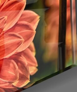 Alternative view of Oranje Bloem Glasschilderij
