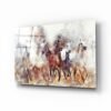 Rennende Paarden Glasschilderij