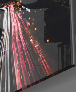 Alternative view of Stad In De Nacht Glasschilderij