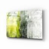 Abstract Geel Glasschilderij