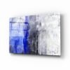 Abstract Blauw Glasschilderij