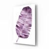 Blad Paars Glasschilderij