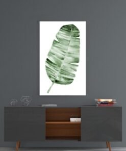 Blad Groen Glasschilderij
