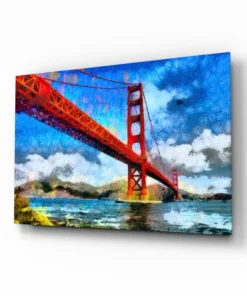 Golden Gate Brug Glasschilderij