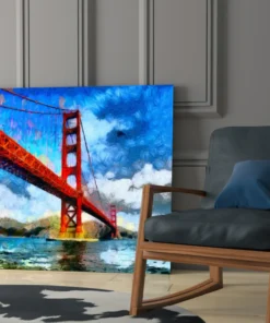 Golden Gate Brug Glasschilderij
