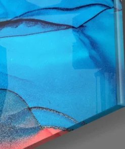 Alternative view of Abstracte Kleuren Glasschilderij