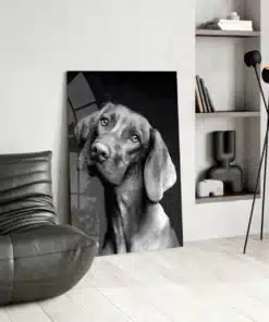 Hond Portret Glasschilderij