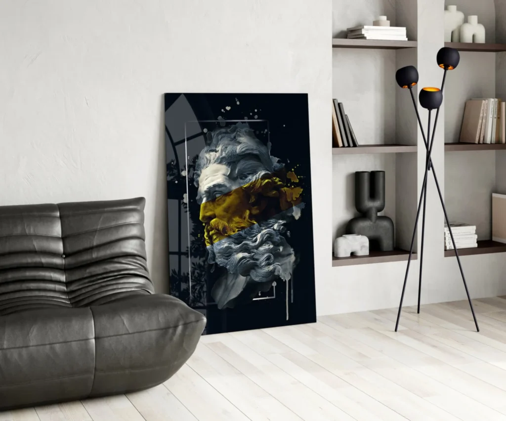 Poseidon Glasschilderij