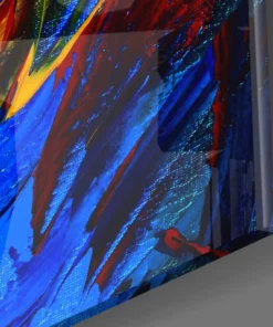 Alternative view of Olieverf Abstract Glasschilderij
