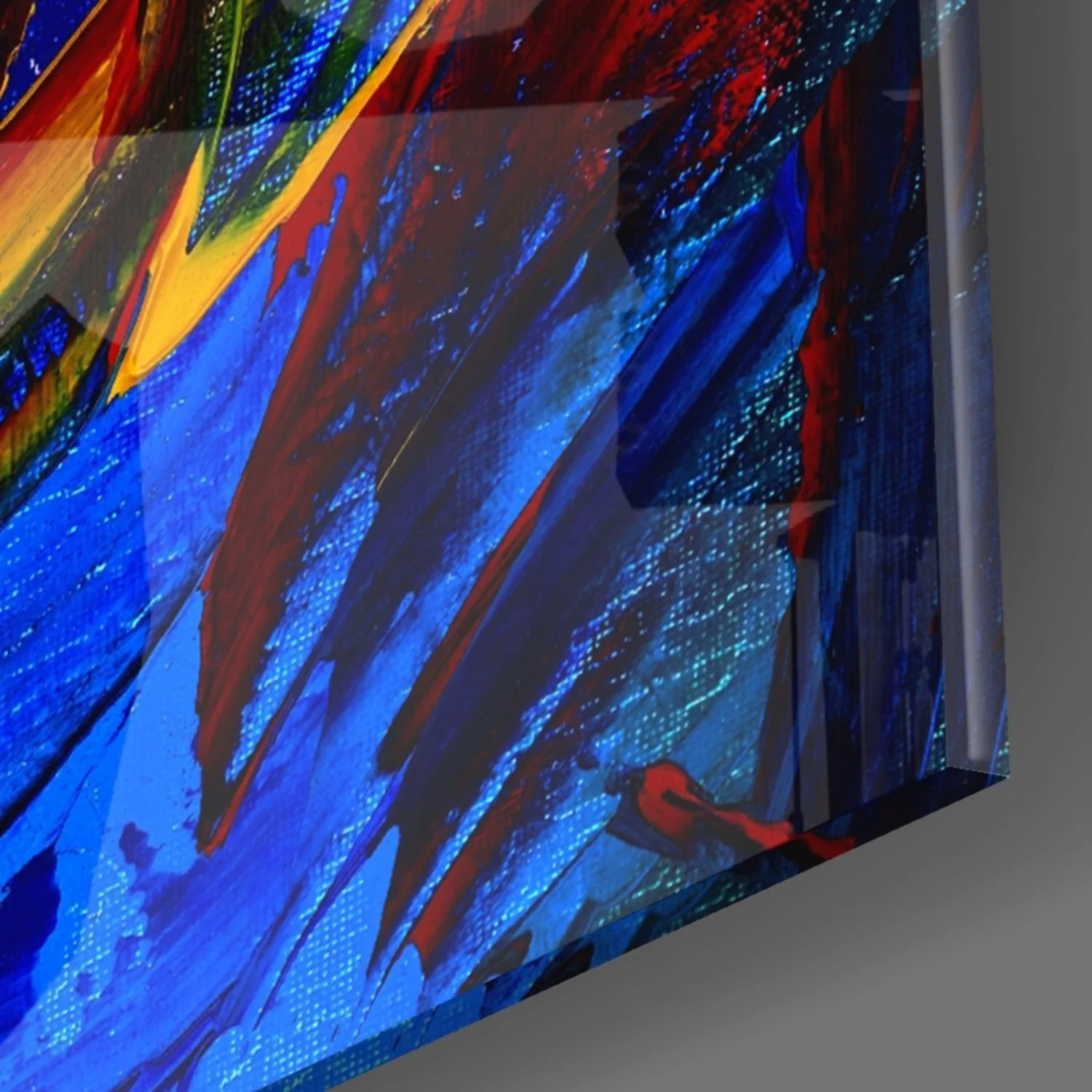Olieverf Abstract Glasschilderij - Afbeelding 2