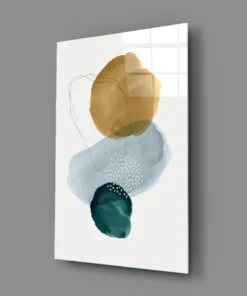 Abstracte Vormen Glasschilderij - Afbeelding 3