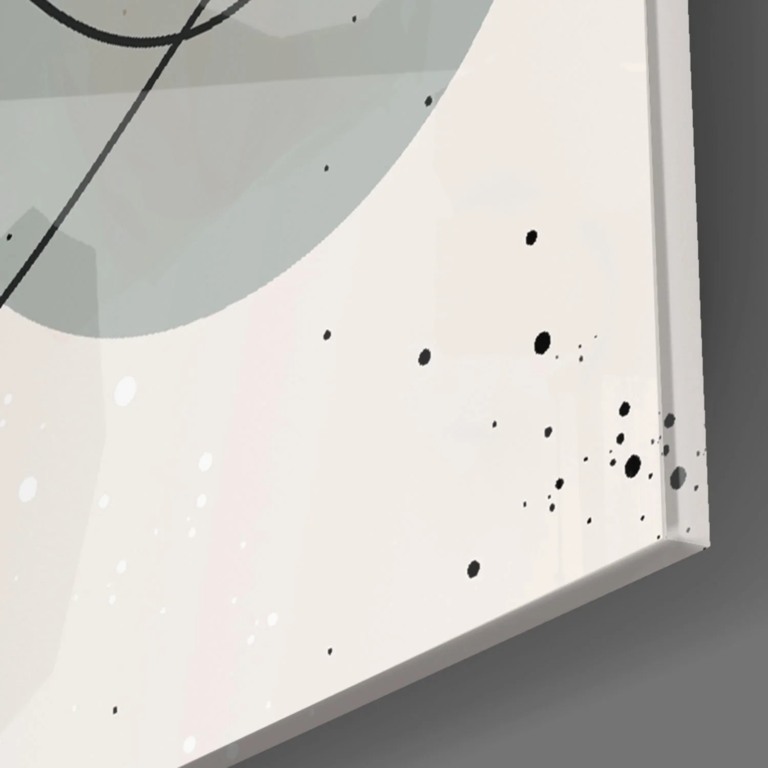 Abstracte Vormen Glasschilderij - Afbeelding 2