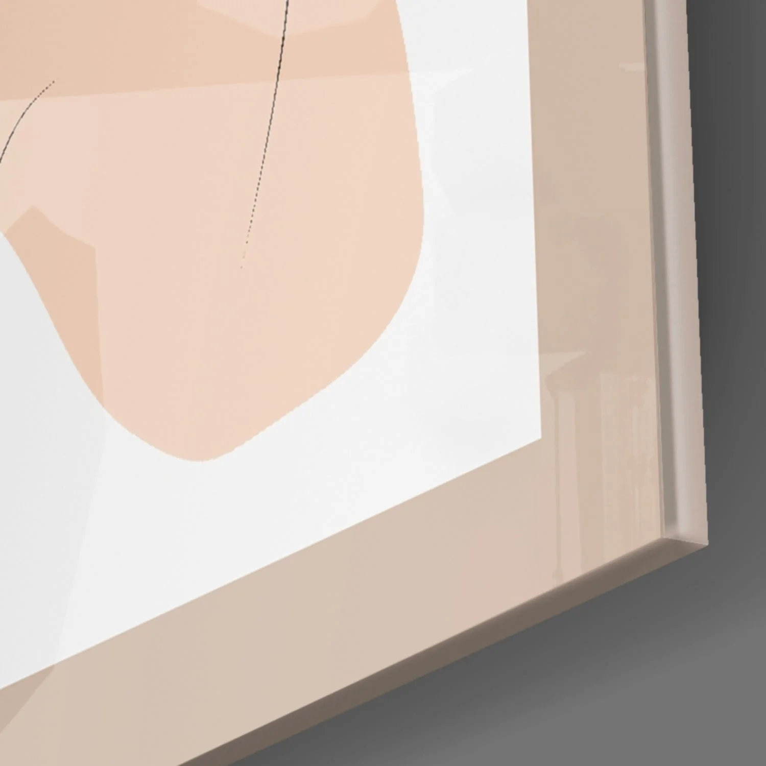 Abstracte Vormen Glasschilderij - Afbeelding 2