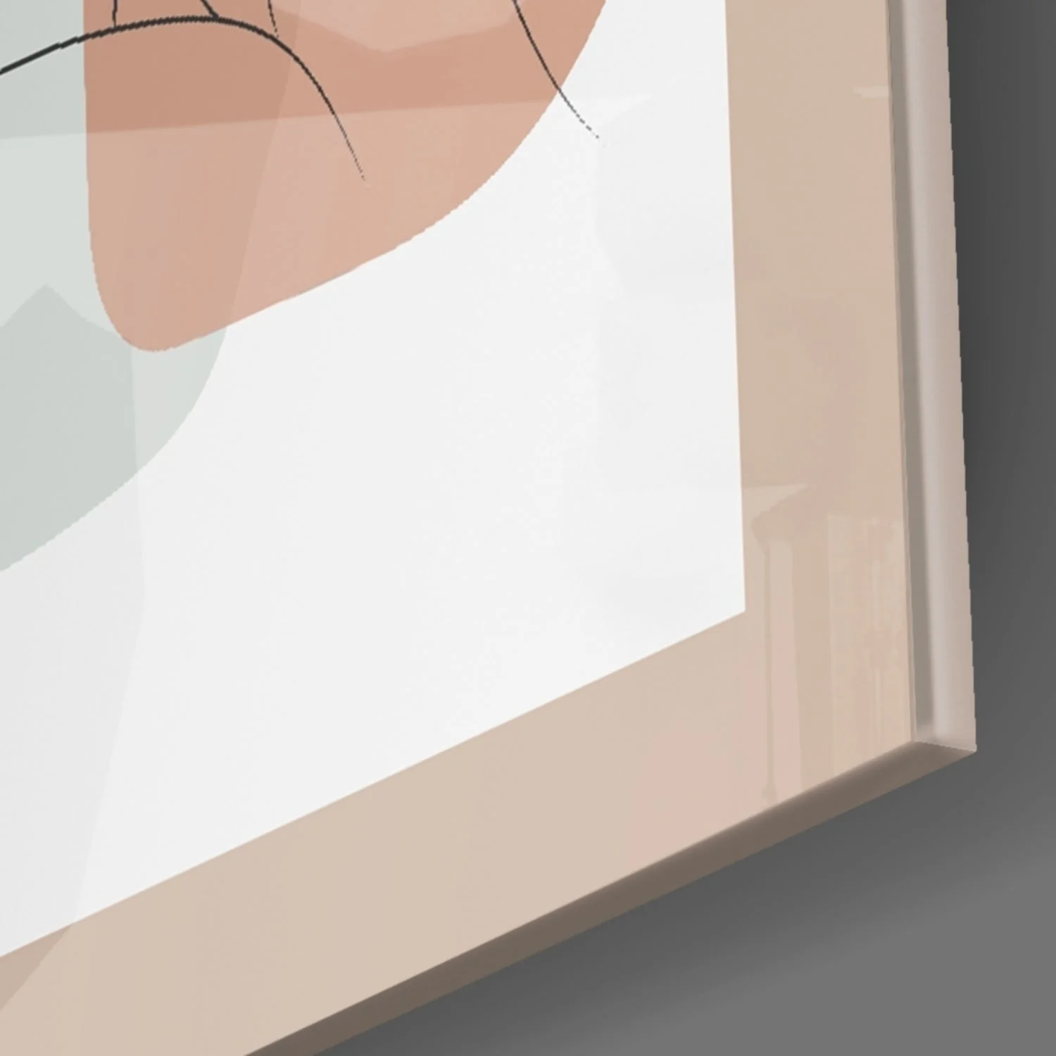 Abstracte Vormen Glasschilderij - Afbeelding 2