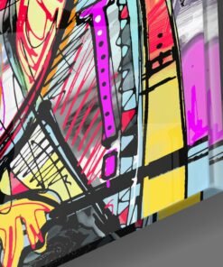 Alternative view of Abstract Uil Glasschilderij