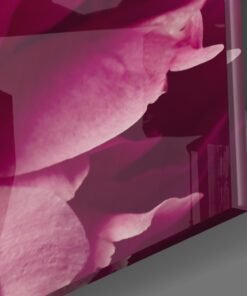 Alternative view of Roze Bloem Glasschilderij