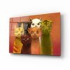 Katten Glasschilderij