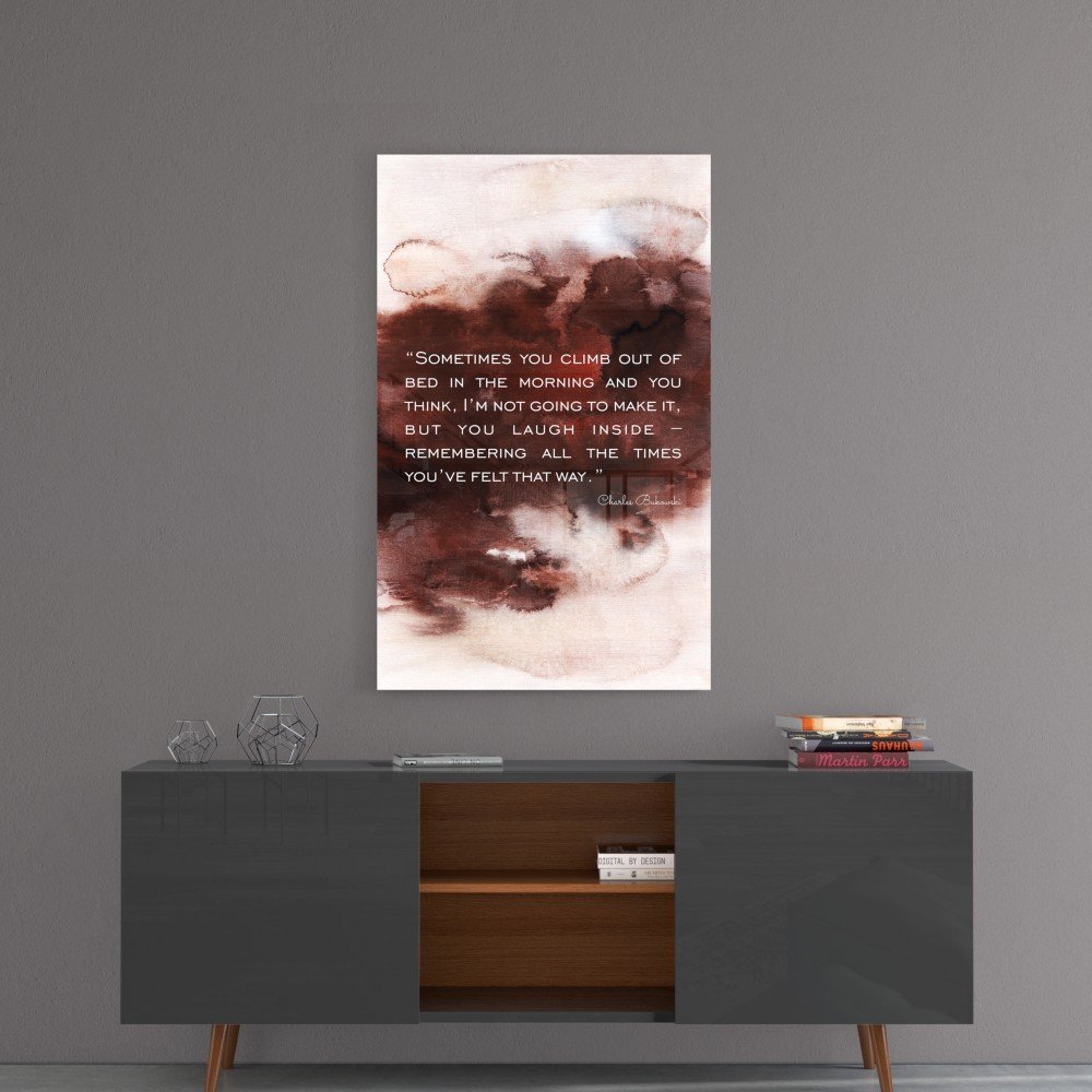 Bukowski Quotes Glasschilderij