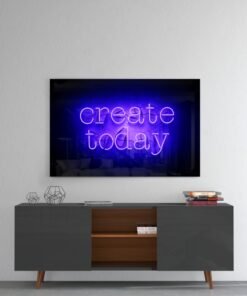 Create Today Glasschilderij