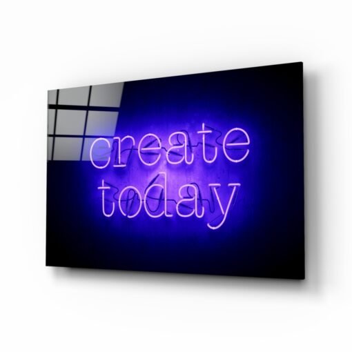 Create Today Glasschilderij