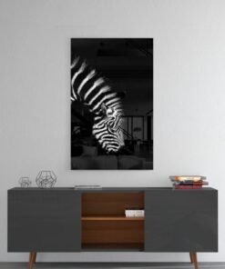 Zebra Glasschilderij