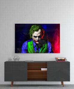 The Joker Glasschilderij