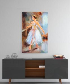 Ballerina Glasschilderij